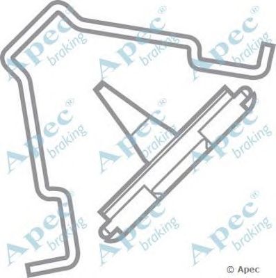 APEC BRAKING kit307 -  Комплектующие, тормозные колодки